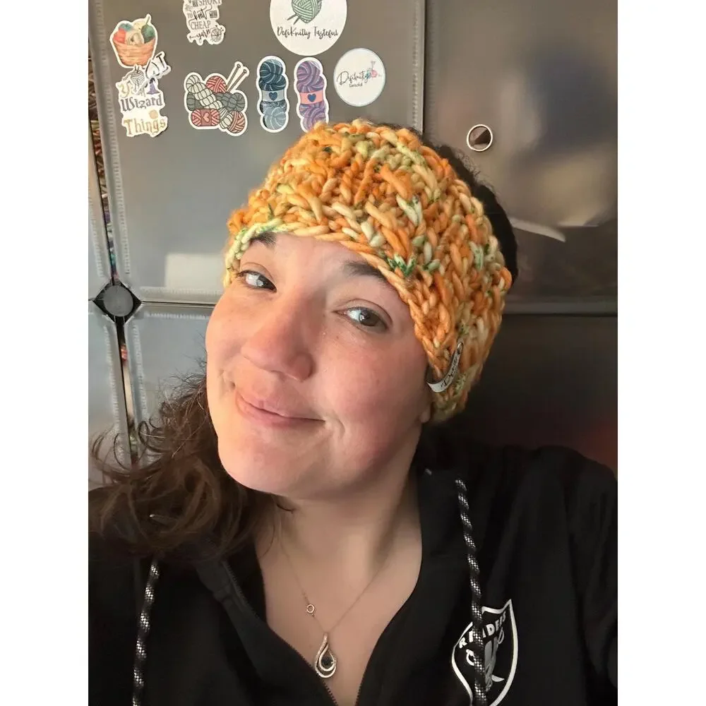 Hand Knit Merino Wool Headband - Lean On Me Design